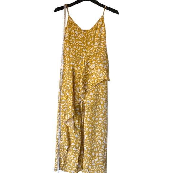 Anthropologie Maeve yellow and cream jumpsuit  Size 6/ EU 38 - Picture 6 of 10